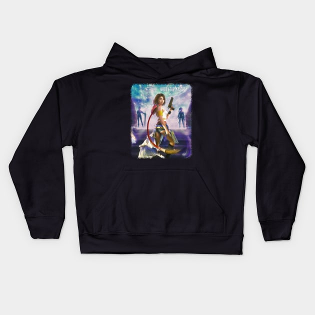 Final fantasy X2 - Yuna Kids Hoodie by Tenshi_no_Dogu